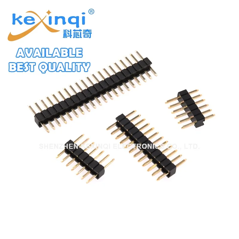 50pcs Single Row Male and Female Spacing PCB Board Tolerance psitions 1.27mm DIP  Socket1*2P 3P 4P 5P 6P 8P 10P 12-40P 50P