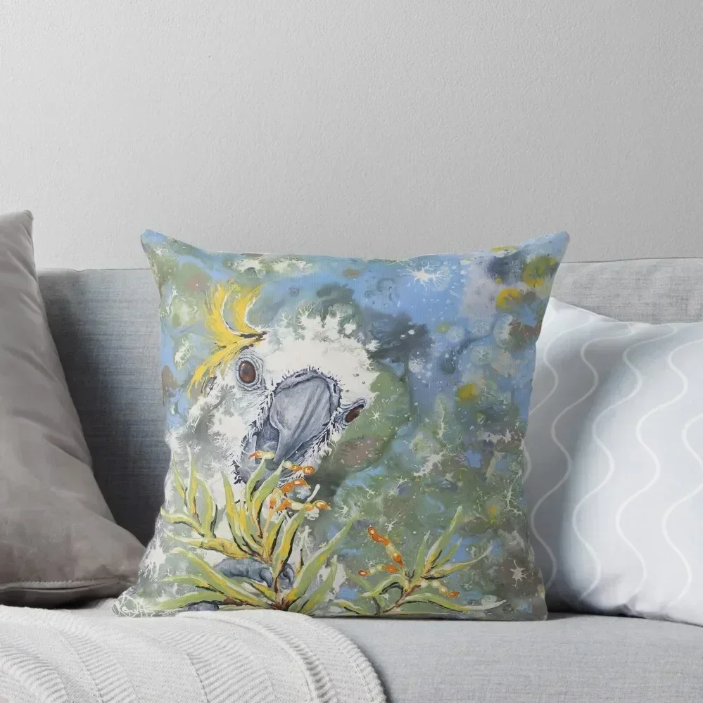 Sulphur Secateur Sulphur-Crested Cockatoo Throw Pillow Pillow Cover christmas decorations 2025 pillow