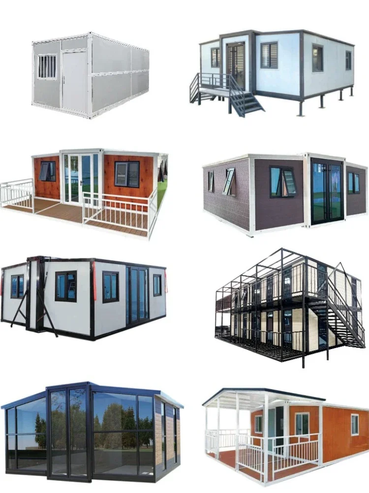 Komplettes Heimpaket 20FT/40FT Fertighaus mit Möbeln Badezimmer+Küche+Schlafzimmer-Set Bereit zum Bewegen