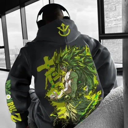 

Dragon Ball Co-branded Hoodie for Spring, Autumn and Winter, Goku Buu 2D Anime Peripheral Fleece Jacket