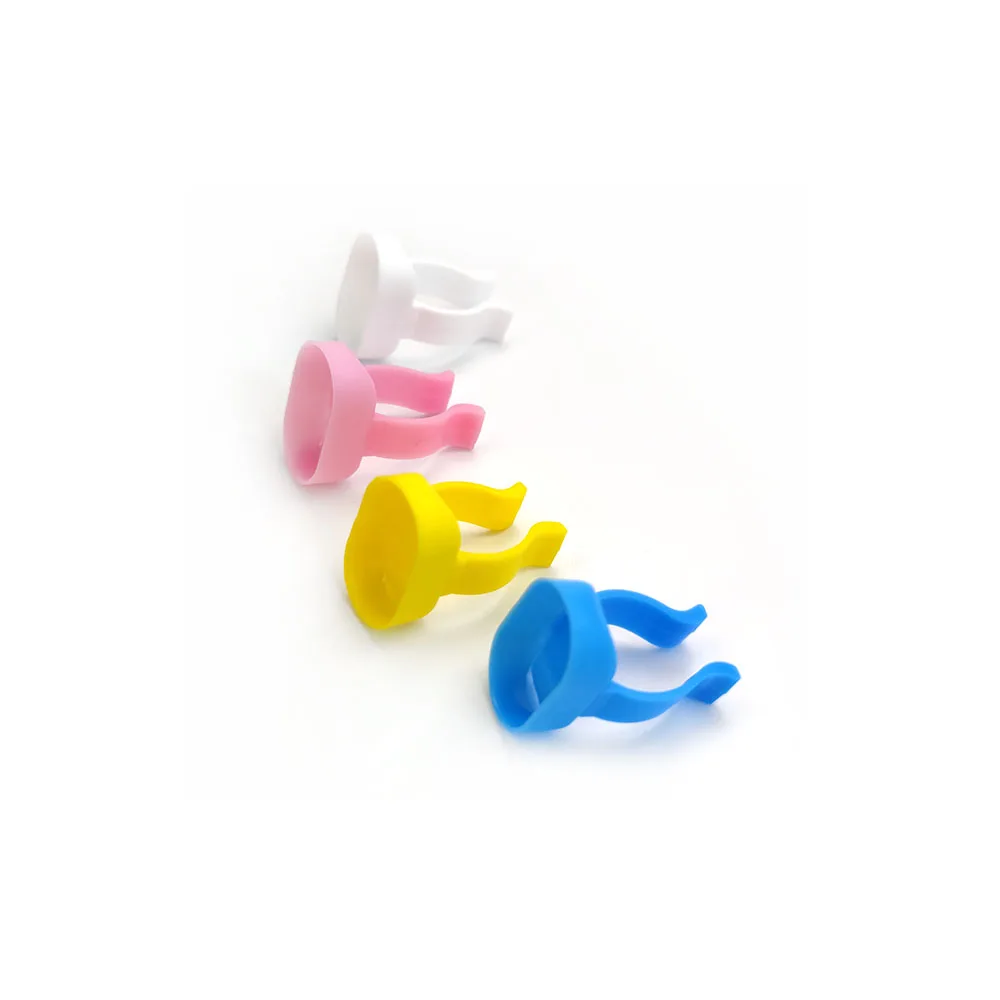 Filles Dentaire en Plastique de Couleur Aléatoire, Doigts de Taille Mini 1.4x2.3cm, Fournitures de Stockage Dentiste, Outils de Laboratoire, 20 Pièces/Ensemble