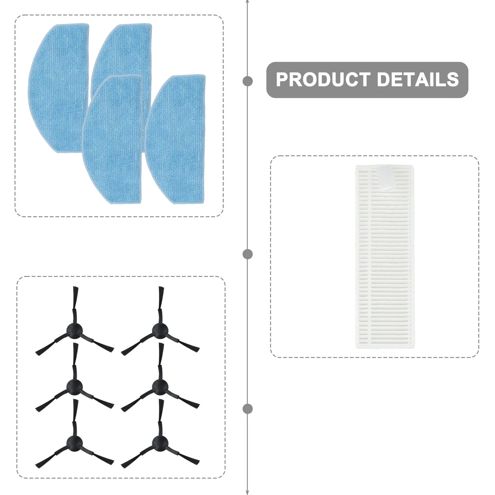 

Direct Replacement Replacement Spare Part Dust Filters Easy Installation High-quality Materials For Laresar Mars 01