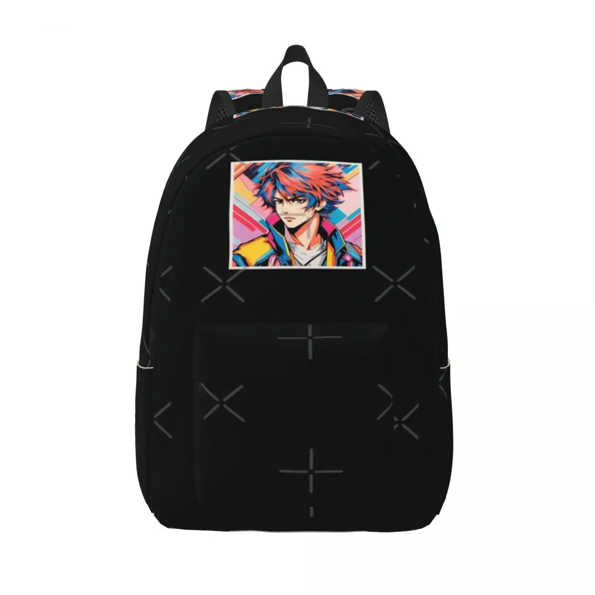 

Anime Man Bold Colors Simple and Stylish Backpack Canvas Backpack Female bags