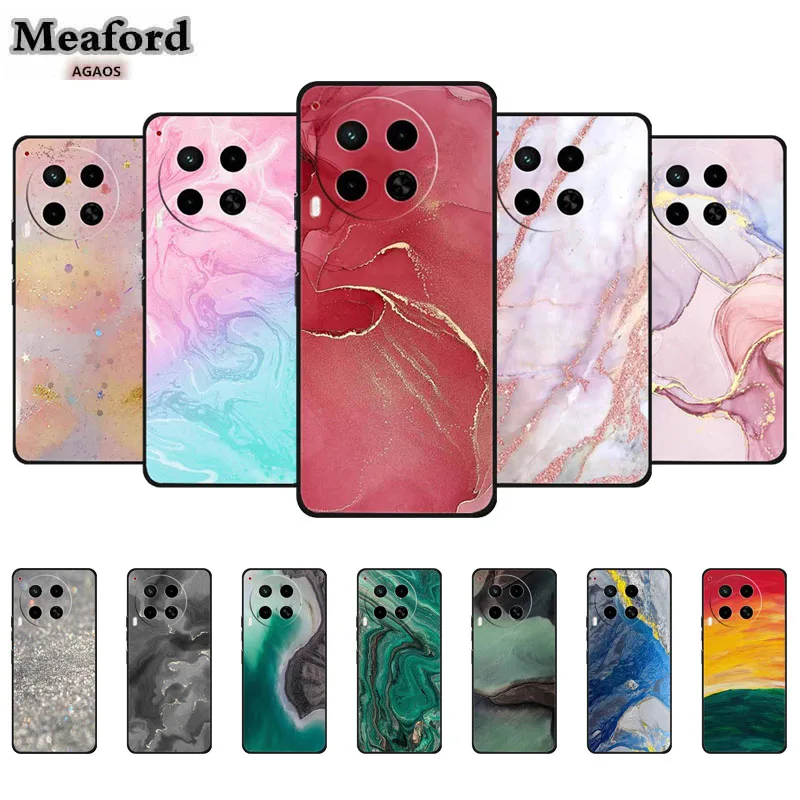 For Tecno Camon 30 Pro Premier Phone Cases Luxury TPU Silicone Lovely Capa for Tecno Camon 30 4G 5G Protector Marble Soft Cover