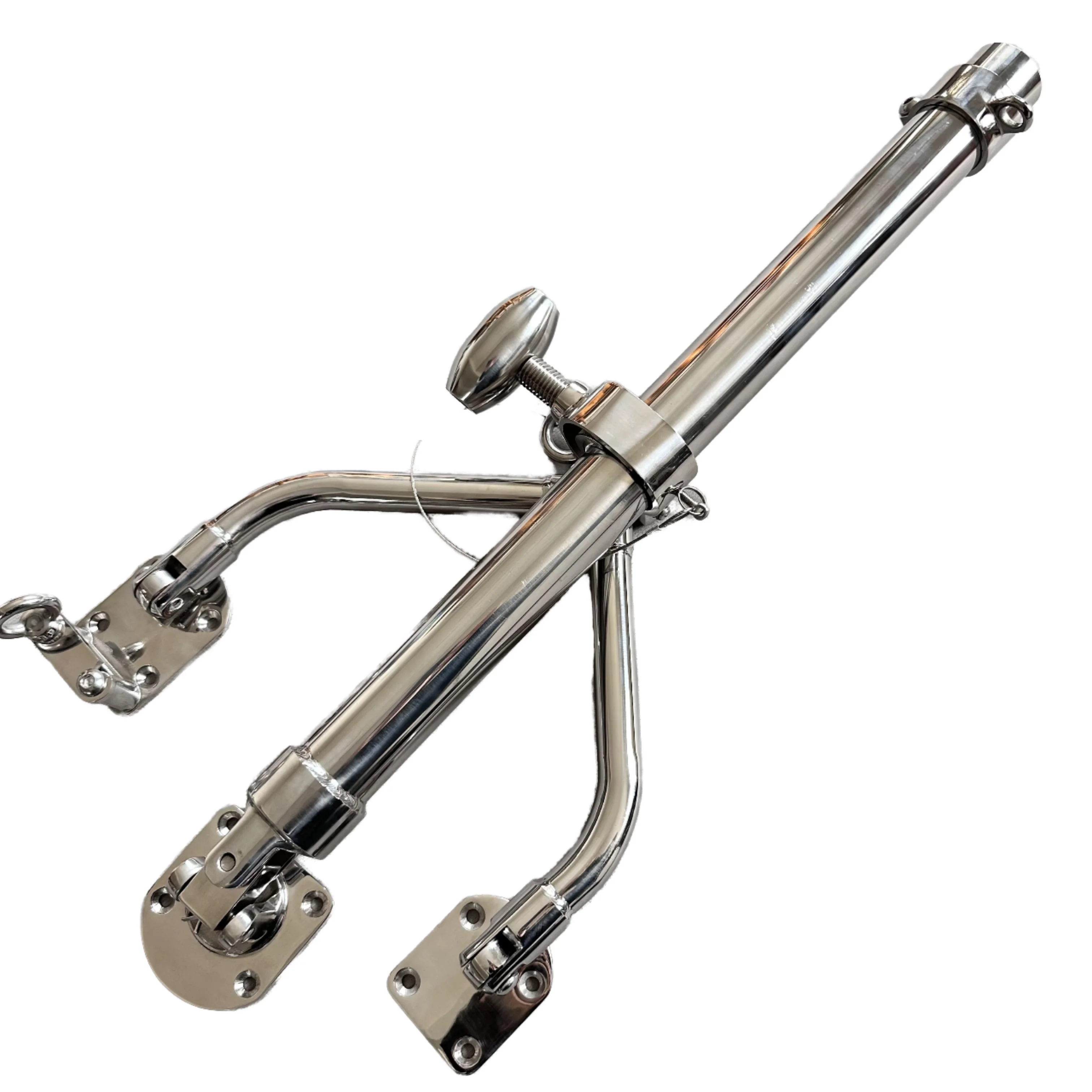 Heavy-Duty Anti-Rust Stainless Steel Boat Outrigger Base Stable Side Mount Support for Offshore Deep Sea Fishing Factory Supply