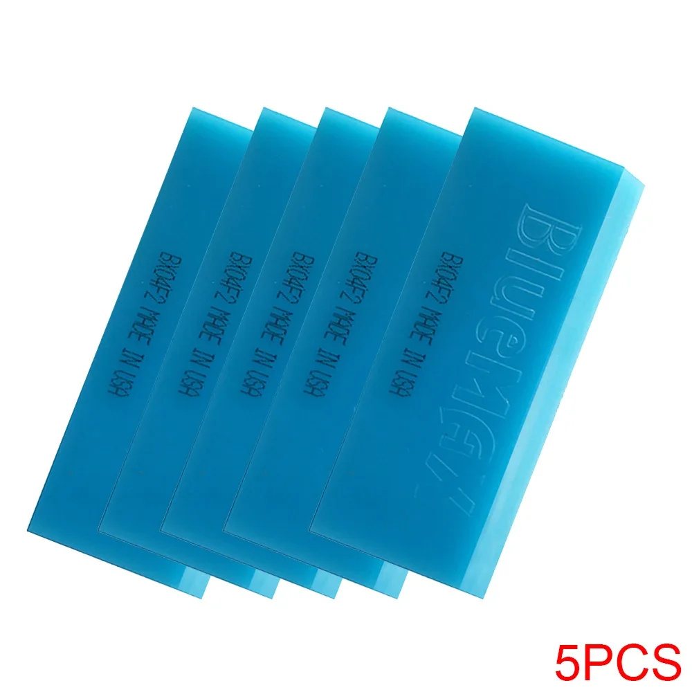 5PCS Universal Rubber BLUEMAX Spare Blade For Window Glass Water Wiper Ice Scraper Car Snow Shovel Tinting Tool B02