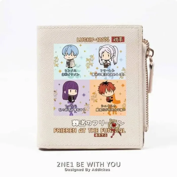 Anime Frieren At The Funeral Fern Himmel Fashion Wallet PU Purse Card Coin Zipper Money Bag Cosplay Gift B684 Anime