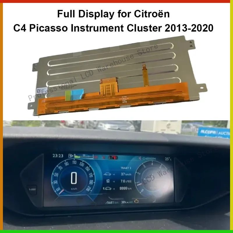 Original OEM 12.3Inch LCD Display LLB123LT01 For Peugeot Citr oen C4 picasso Car DVD Navigation LCD Monitors