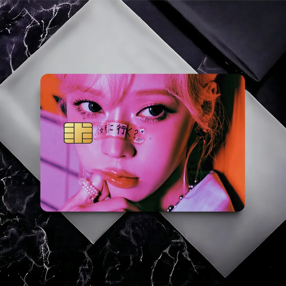 KPOP Aespas Poster Antiarañazos Decorativo Impermeable Chip Pequeño 4PCS Tarjeta Adhesiva Nuevo