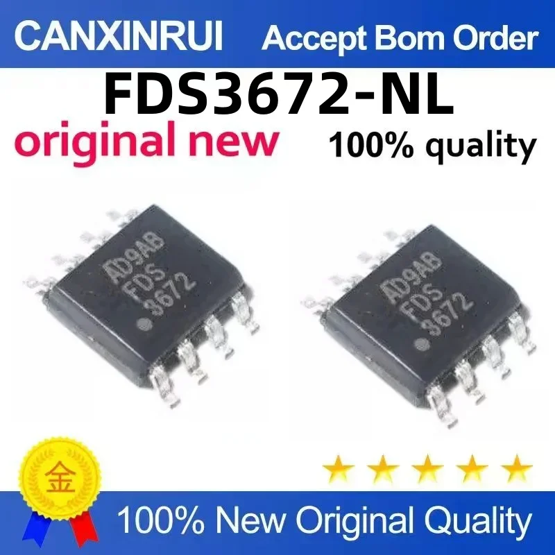 

(5-100 pieces) Brand new in stock FDS3672-NL FDS3672 3672 SOP8
