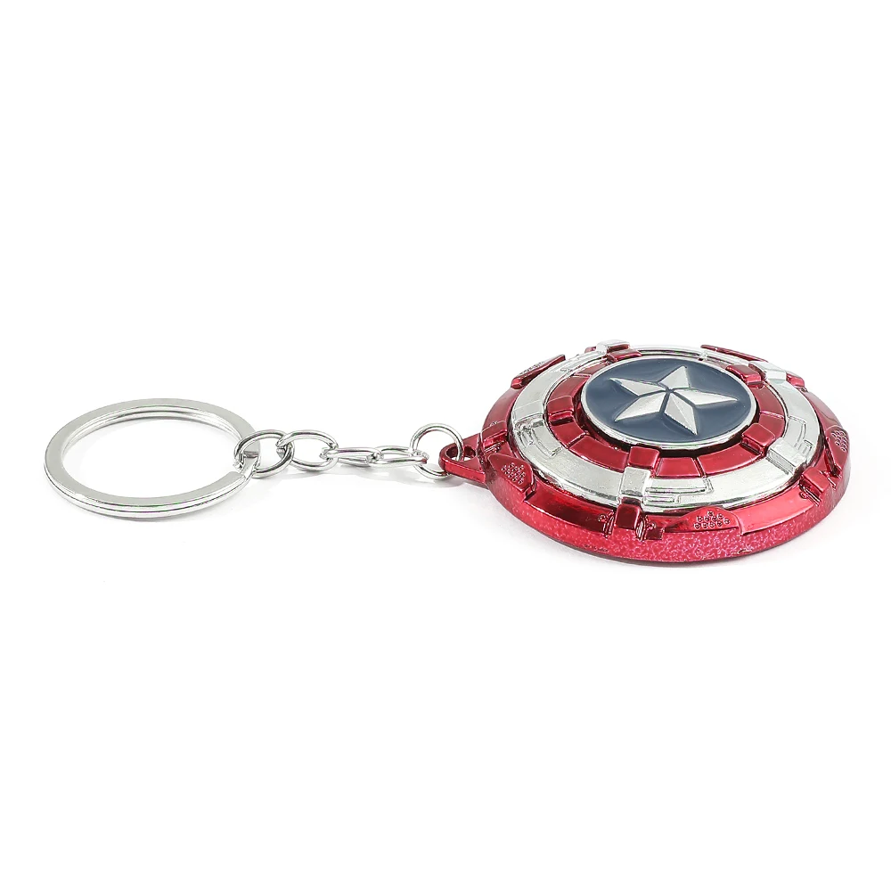 Kov erb klíčenka steve rogers štít keyrings pára punková design auto šifrovací klíč příslušenství knapsack přívěsek dar