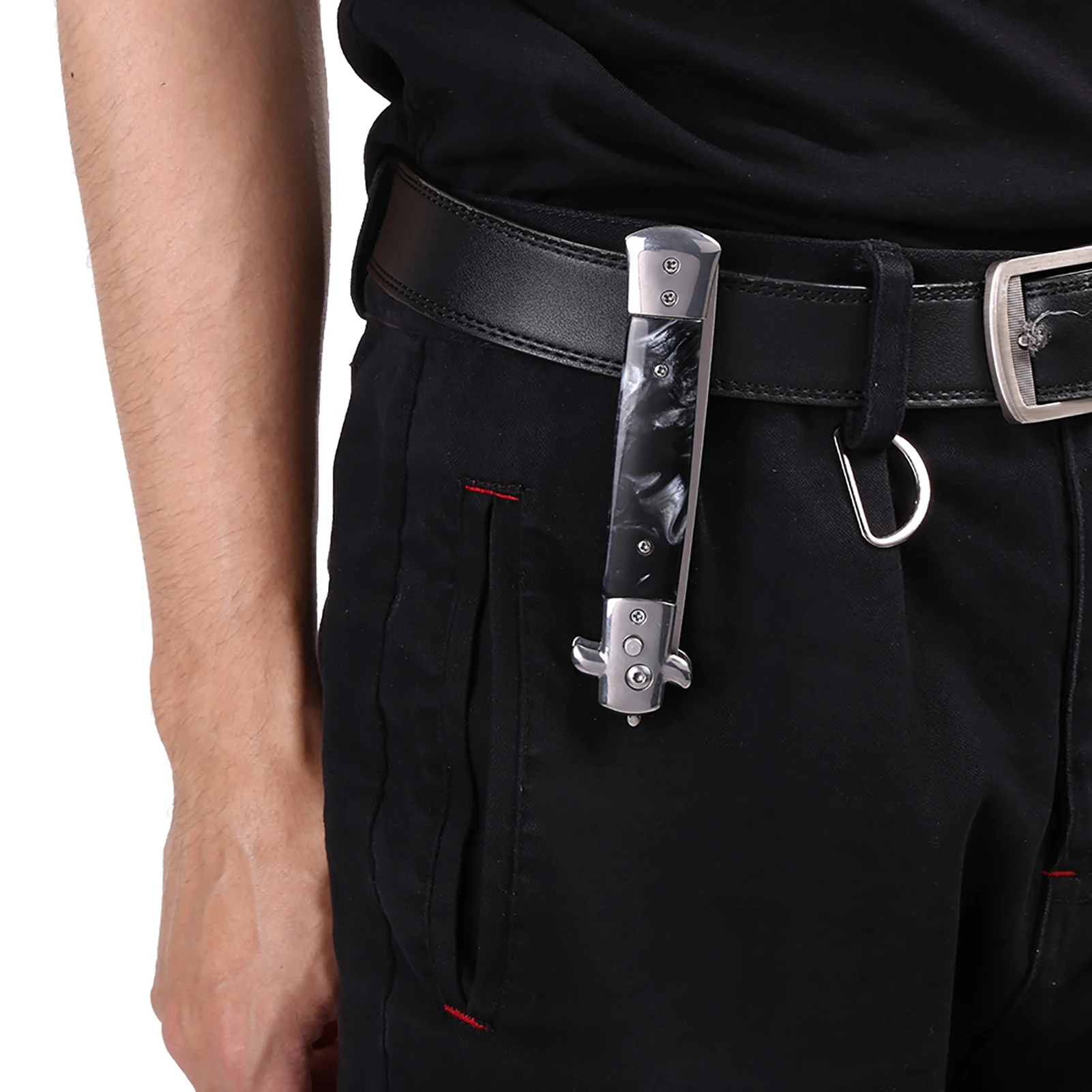 مشط شعر زيتي 3 ألوان من الفولاذ المقاوم للصدأ، مشط شعر زيت زنبركي، فرشاة تصفيف شعر قابلة للطي