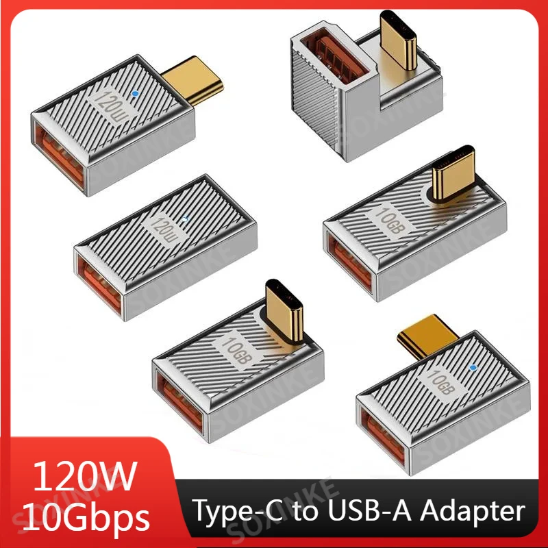 USB Type C OTG Adapter 10Gbps 120W Fast Data Transmission Thunderbolt Type C U Disk Converter For Phone Vedio Macbook Air Pro