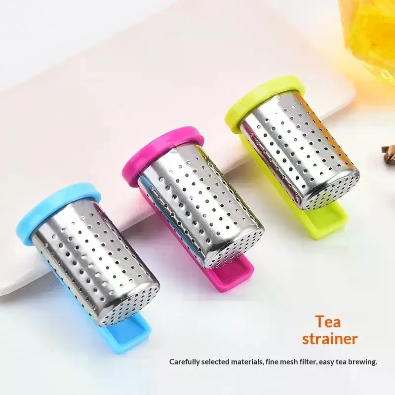 Clip On Tea Infuser Stainless Steel Fine Mesh Strainer: 1/2/5Pcs Handle Portable Loose Leaf Filter Home Office