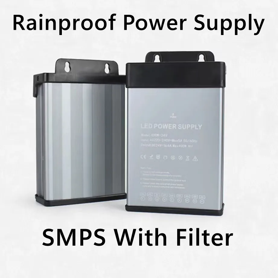 

Непромокаемый источник питания AC180V-260V в DC 5 В/12 В/24 В/36 В/48 В, переключатель-трансформатор, уличный адаптер 350 Вт, 400 Вт, 600 Вт, SMPS с фильтром