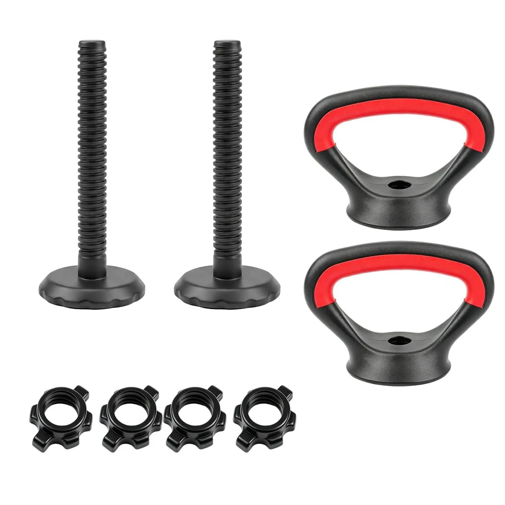 Agarradera Ajustable para Kettlebell, Convertidor de Agarre para Kettlebell, para Entrenamiento con Barra, Barra Larga Integrada con Espuma, Accesorios de Gimnasio