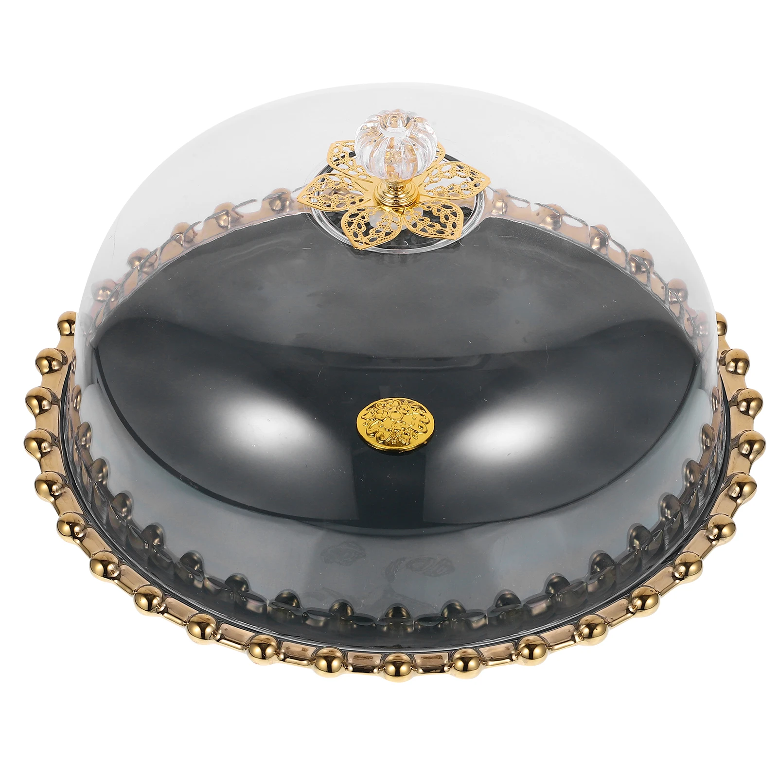 

Elegant Lid 1 Tier Dark Green Ceramic Dessert St 24 5cm Display Fruit Pie Cake Pan With Cake St With Lid Cover