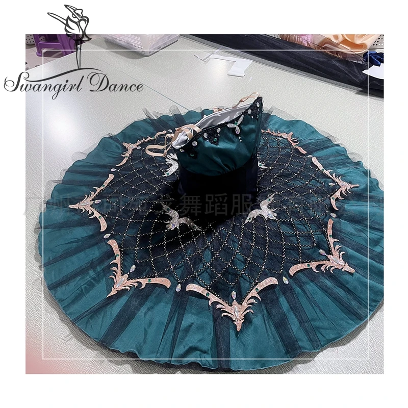 New Ballet Variation Esmeralda Ballet Tutu For Girls Performance Pancake Tutu Costumes BT4142