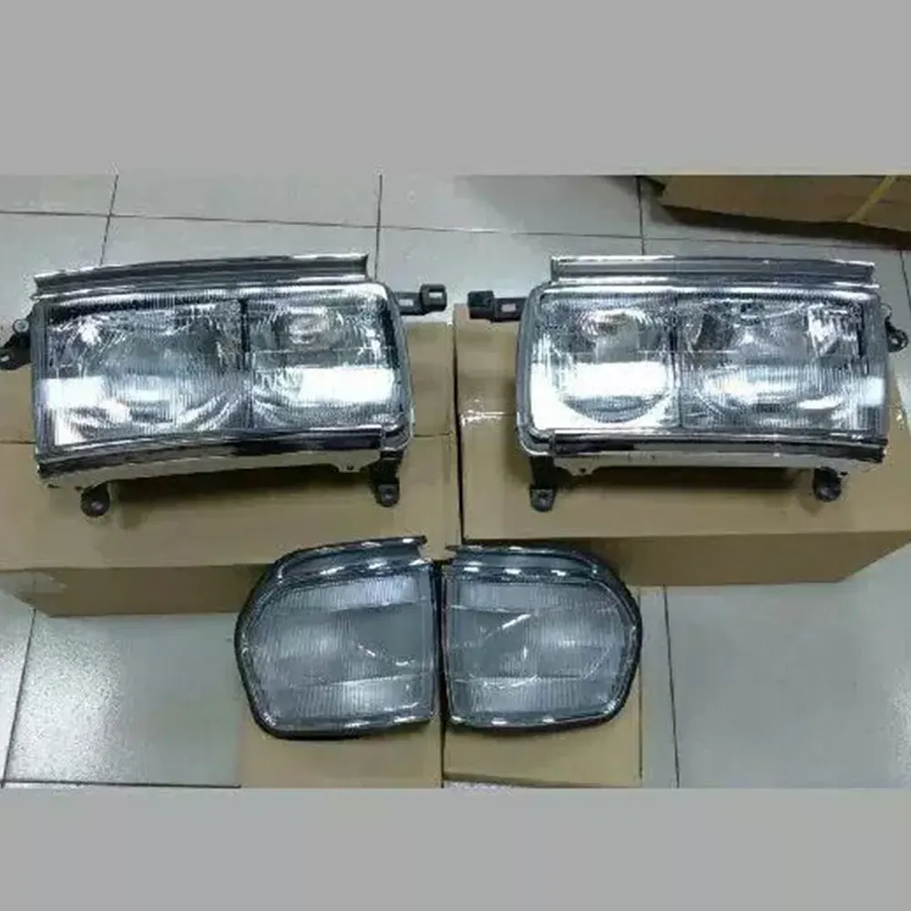 2pcs Car Headlight for Toyota Land Cruiser LC80 FJ80 HDJ80 FZJ80