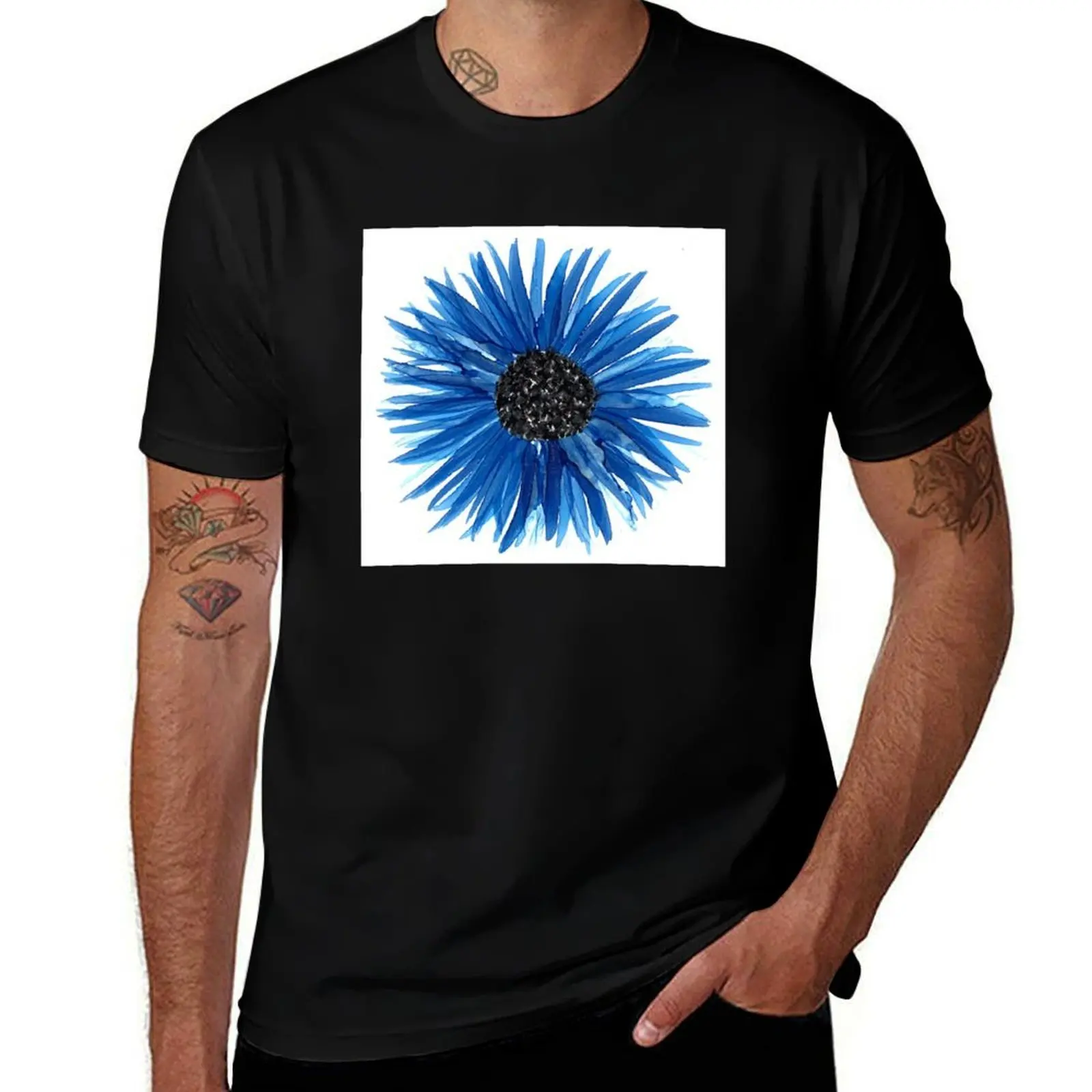 

Brilliant Blue T-Shirt korean fashion affliction shirts summer shirt designer t shirt men
