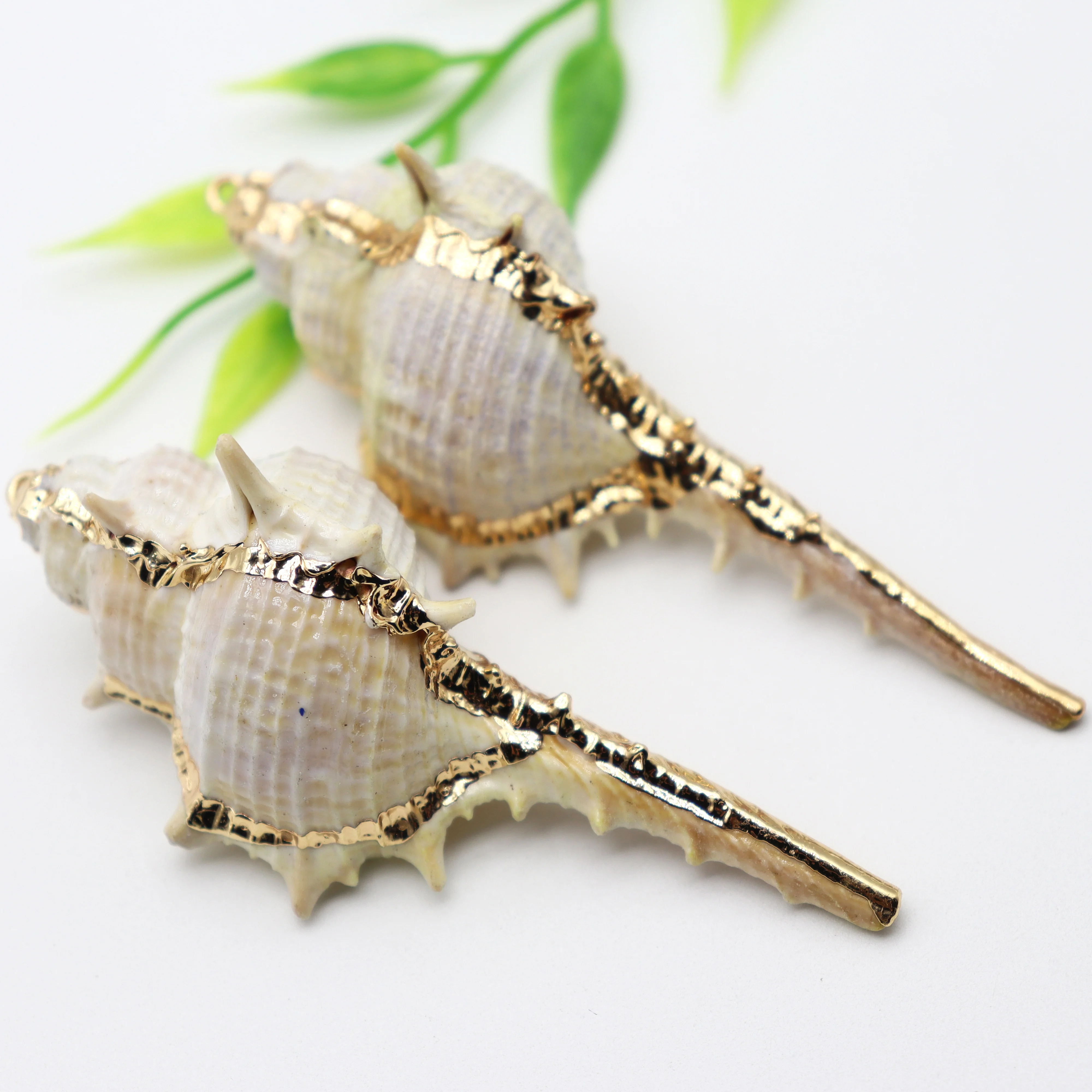 

Natural Shell Exquisite Fashion Pendant Gold-plated For Jewelry Making DIY Necklace Bracelet Earrings Handmade Accessories
