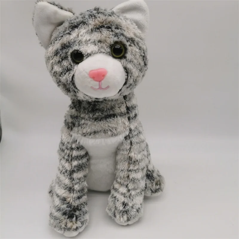 Animal de simulation mignon de 28cm, chiot, chaton, poupée en peluche, cadeau de vacances de noël