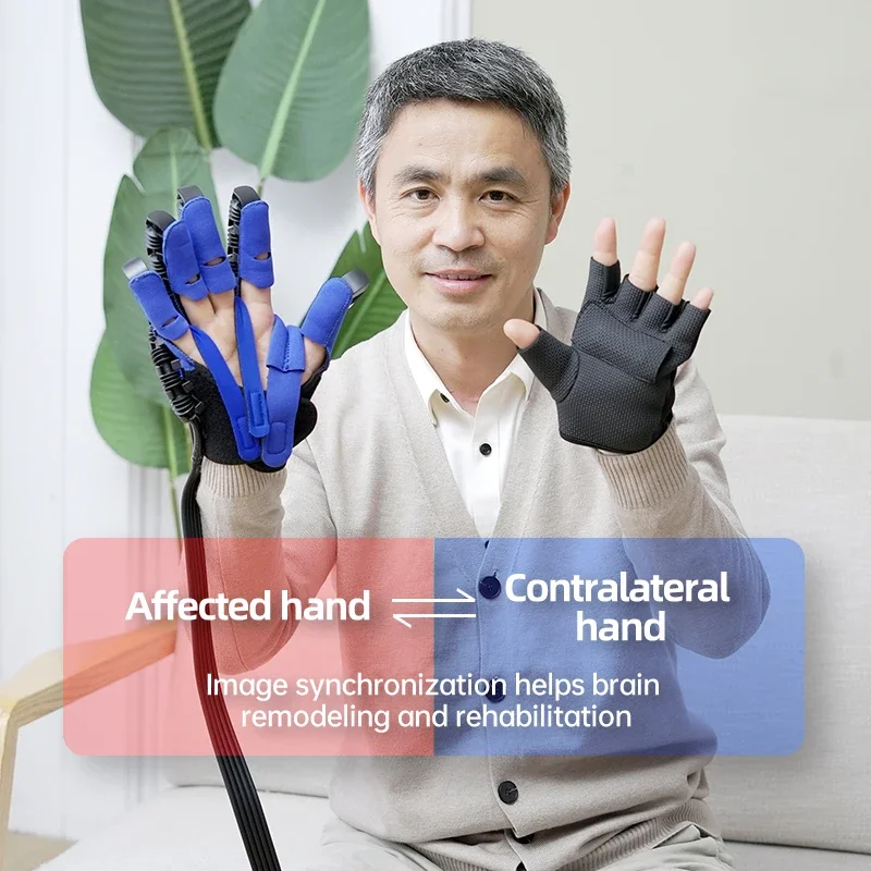 Left and right hand rehabilitation robot hand gloves stroke rehabilitation equipment  training equipment for stroke