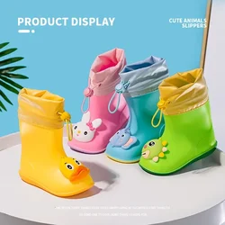 Nuovi stivali da pioggia per ragazza scarpe per bambini impermeabili classiche stivali da pioggia per bambini stivali in gomma PVC scarpe da acqua per bambini stivali da pioggia per bambini