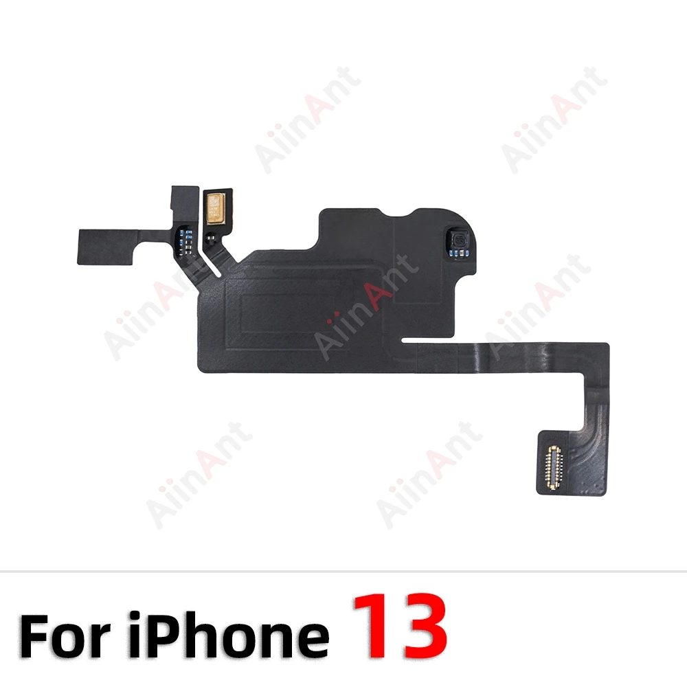 AiinAnt Phone Top Sound Ear Earpiece Speaker Proximity Light Sensor Flex Cable For iPhone 12 13 14 15 Pro Max Plus image 3