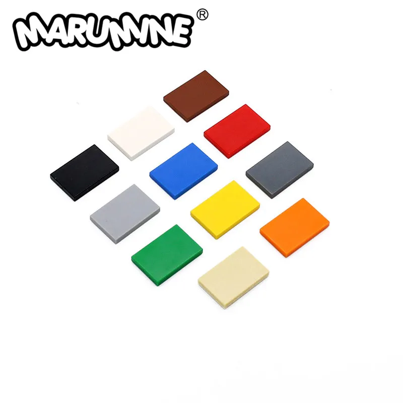 Marumine MOC Bricks 2x3 Flat Tile Compatible with 26603 40PCS Assembles Particles Building Block Parts Constructor DIY Model Kit