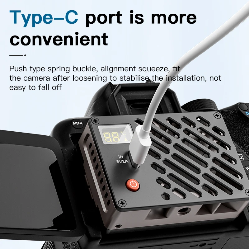 E11 หม้อน้ําคูลเลอร์สําหรับ Canon FUJIFILM 86*52*24mm