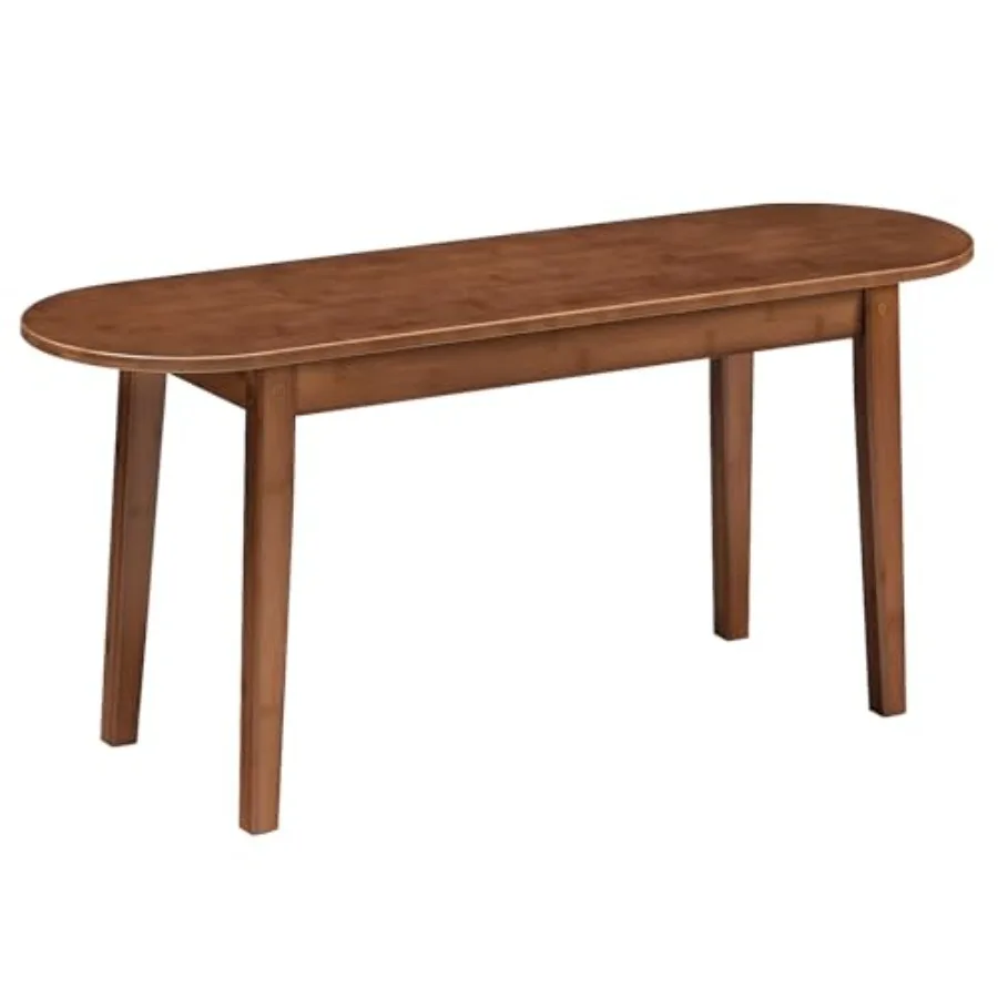 

39.4'' Dining Bench Bamboo Entryway Bench Farmhouse Kitchen Table Bench Sturdy Dining Room Bench Easy to Assemble Wooden Bench