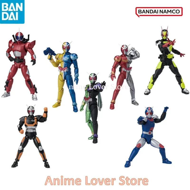 In Stock Bandai Original Shokugan SHODO Box Egg Kamen Rider XX2 Double Zero-Two Black RX Anime Action Figures Toys for Kids Gift