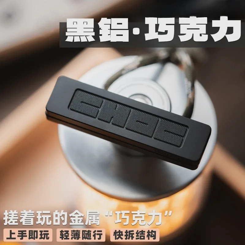 Mechanical Black Aluminum Alloy EDC Hand Toy Smooth Click Stress Relief Fidget Toy For Adult Collection Gift
