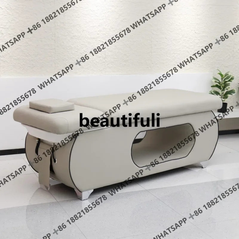 X Neues Modell, Shampoo-Bett für den Friseursalon, Kopfbehandlungsbett mit Begasungswasserzirkulation