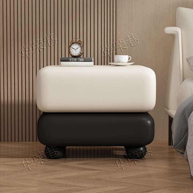 طاولة سرير صغيرة حديثة للأطفال تصميم تخزين مخفي منضدة جانبية إسكندنافية درج خشبي أثاث غرف نوم موبليس بارا هوغار