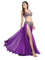 2024 New Belly Dance Skirt Suit Sexy Oriental Dance High-end Performance Bra&belt&skirt Suit Dance Costumes 119083