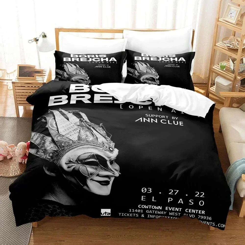 Boris Brejcha Bedding Set Duvet Cover Sheet Printed Bed Set Pillowcase Bed Full Queen King Size Comforter Bedroom