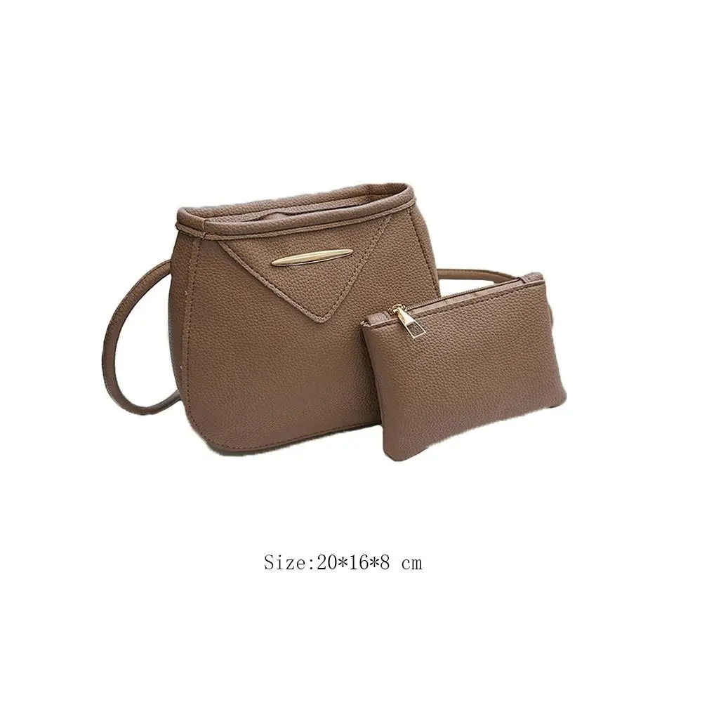 High-capacity Tote Bags Fashion Crossbody Pu Leather Single Shoulder Bag Retro Underarm Handbag Girl