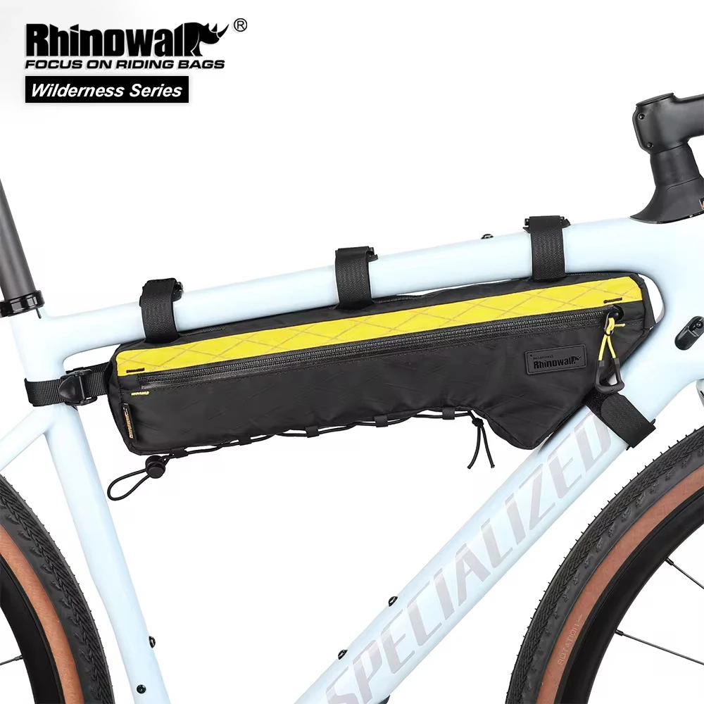 Rhinowalk Bike Frame Bag Water-Resistant Bicycle Triangular Crossbeam Bag For Mtb&Road Gravel Bike With Frame Lengths Over 17 In