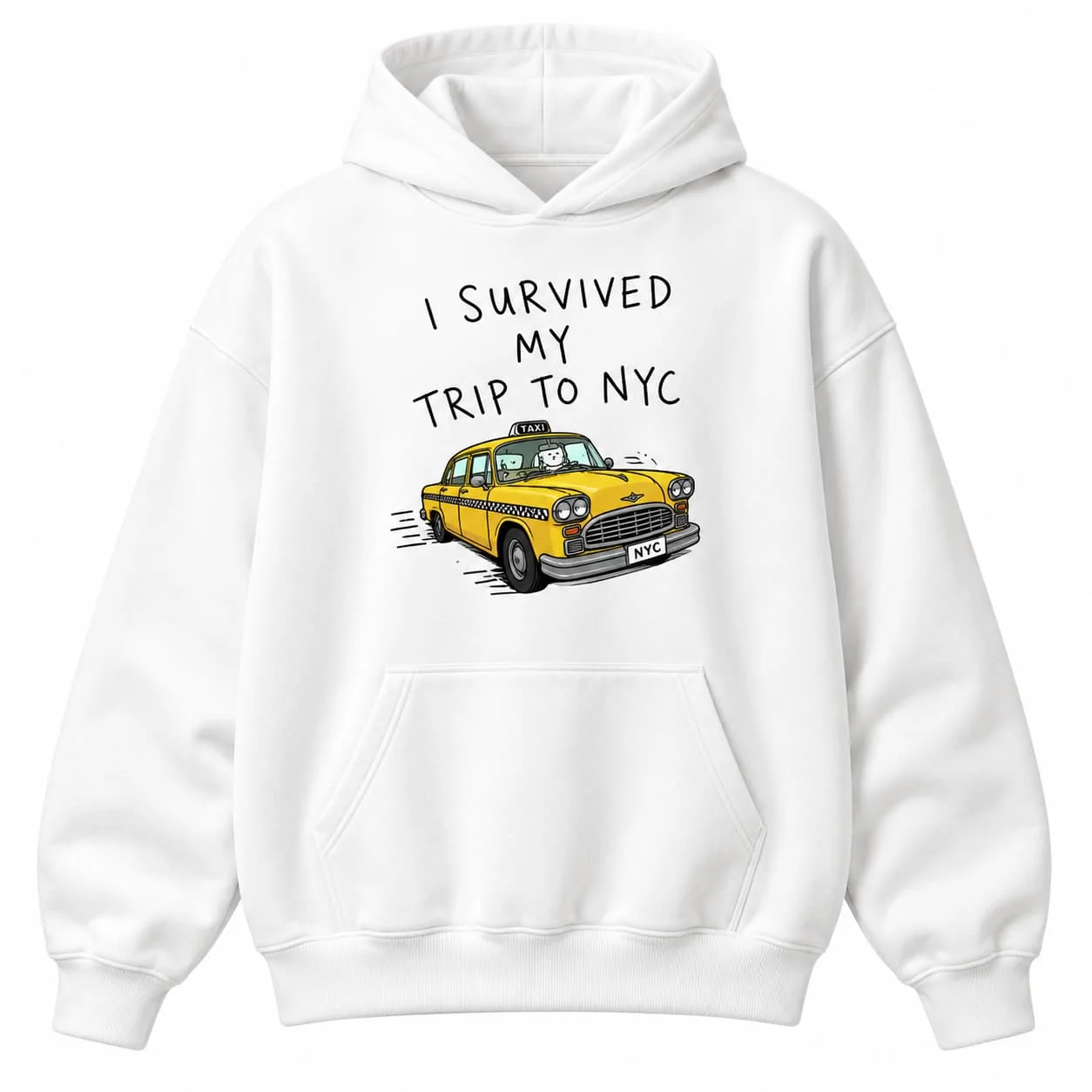Ich habe meine Reise nach New York überlebt – Tom Holland Herbst-/Winter-Kapuzenpullover, Unisex, für Herren und Damen, Sweatshirt, Oberteil, Baumwolle, Herren-Kapuzenpullover. – Detail 4