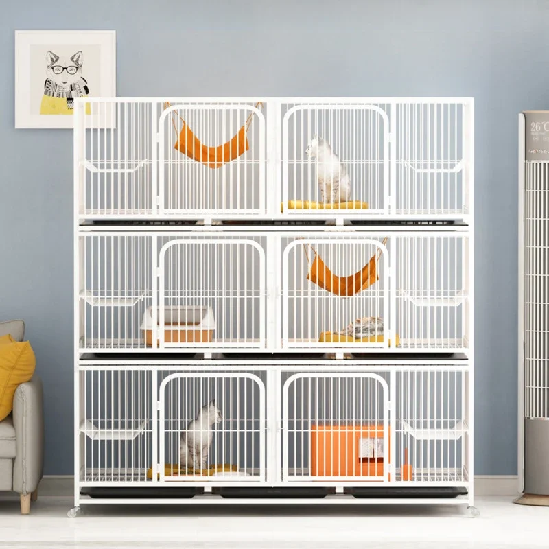 

Indoor Cat Cages Breeding Cages Three-layer Cat House Household Cat Cabinet Dog Breeding Cages Dog Cage Cottage