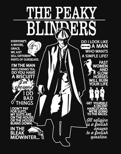 PEAKY BLINDERS MULTI – plaque en métal de style rétro vintage, pour bar, pub, hangar ou dépendance