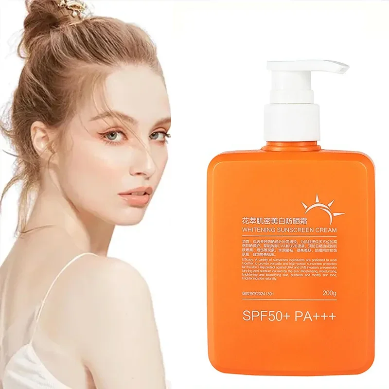 

Bright Sunscreen SPF 50 Lightweight Formula Protects against UVA/UVB & Blue Light Ensures Even-Toned Glowing Skin Liquid SPF 50+
