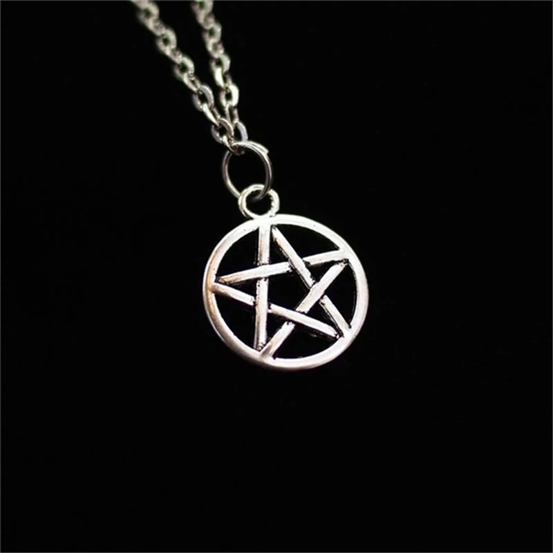 

Pentagram Necklace, Pentagram Choker, Pentacle Necklace, Pentagram Pendant Necklace, Wiccan Clothing, Wiccan Jewelry