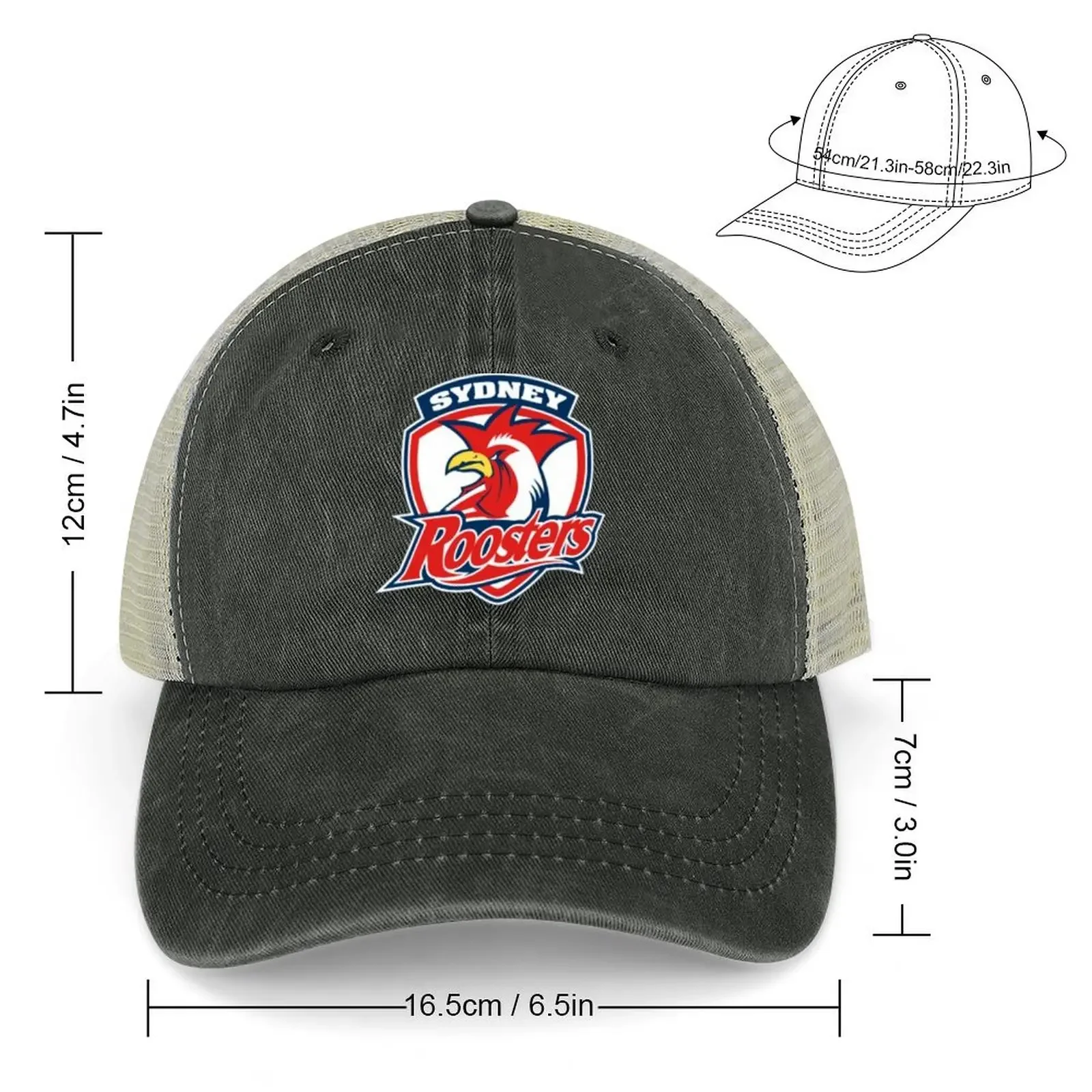 Sydney Roosters Cowboy Hat fishing hat Custom Cap Men's Caps Women's