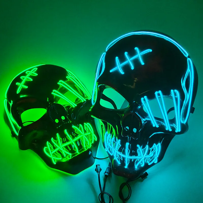 호러 해골 머리 마스크 10 색 마스크 코스프레 해골 변장 마스크 할로윈 남자 여자 유령의 집 해골 소품