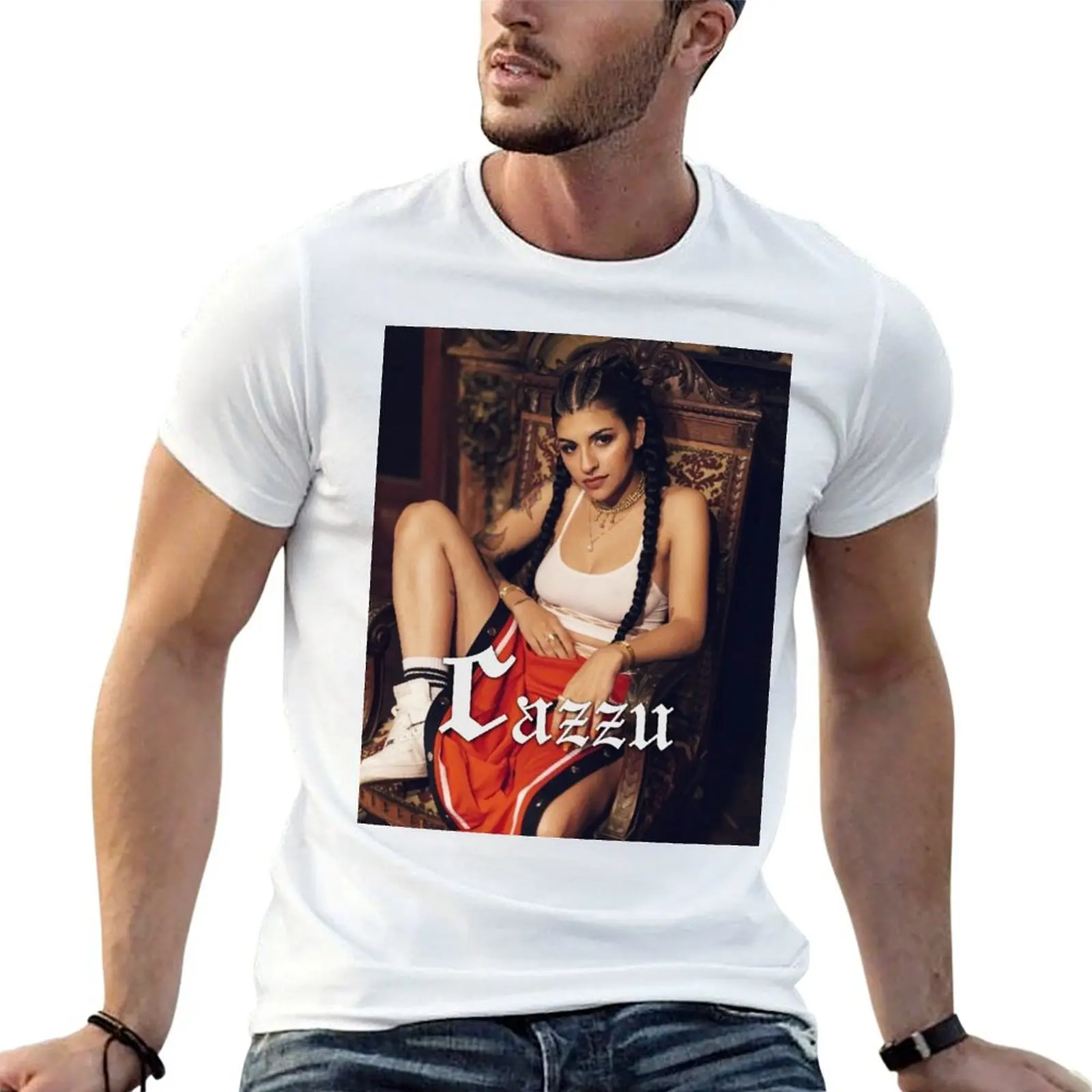 Cazzu T-Shirt anime t shirts valentines boutique clothes Men's t shirts