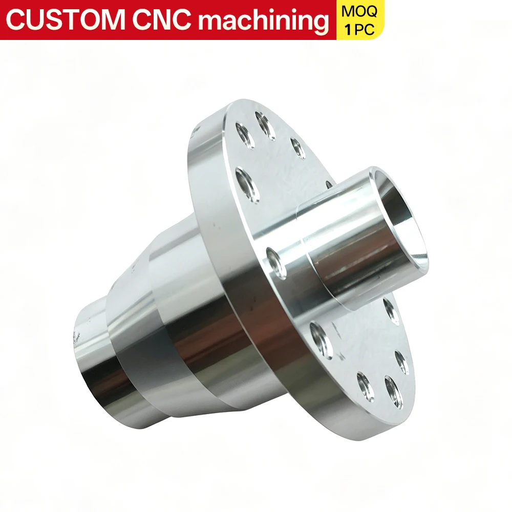 adaptador-de-eixo-escalonado-com-flange-em-aluminio-usinado-por-cnc-com-furos-escareados-oem-odm-personalizado-moq-1-peca