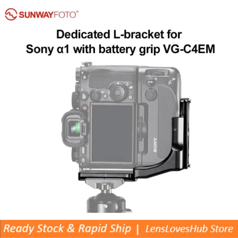 

SUNWAYFOTO PSL-a1G L Bracket for Sony A1 with Battery Grip VG-C4EM Quick Release Plate Arca Swiss RRS Compatible Accessories